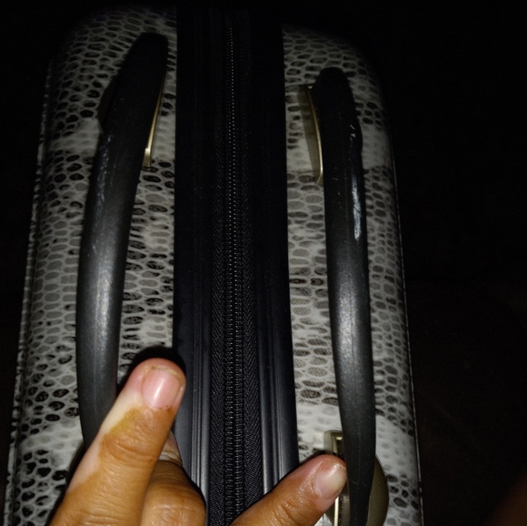 SAMSONITE BEUTY CASE GREY SNAKE SKIN PRINT. - Picture 4 of 8